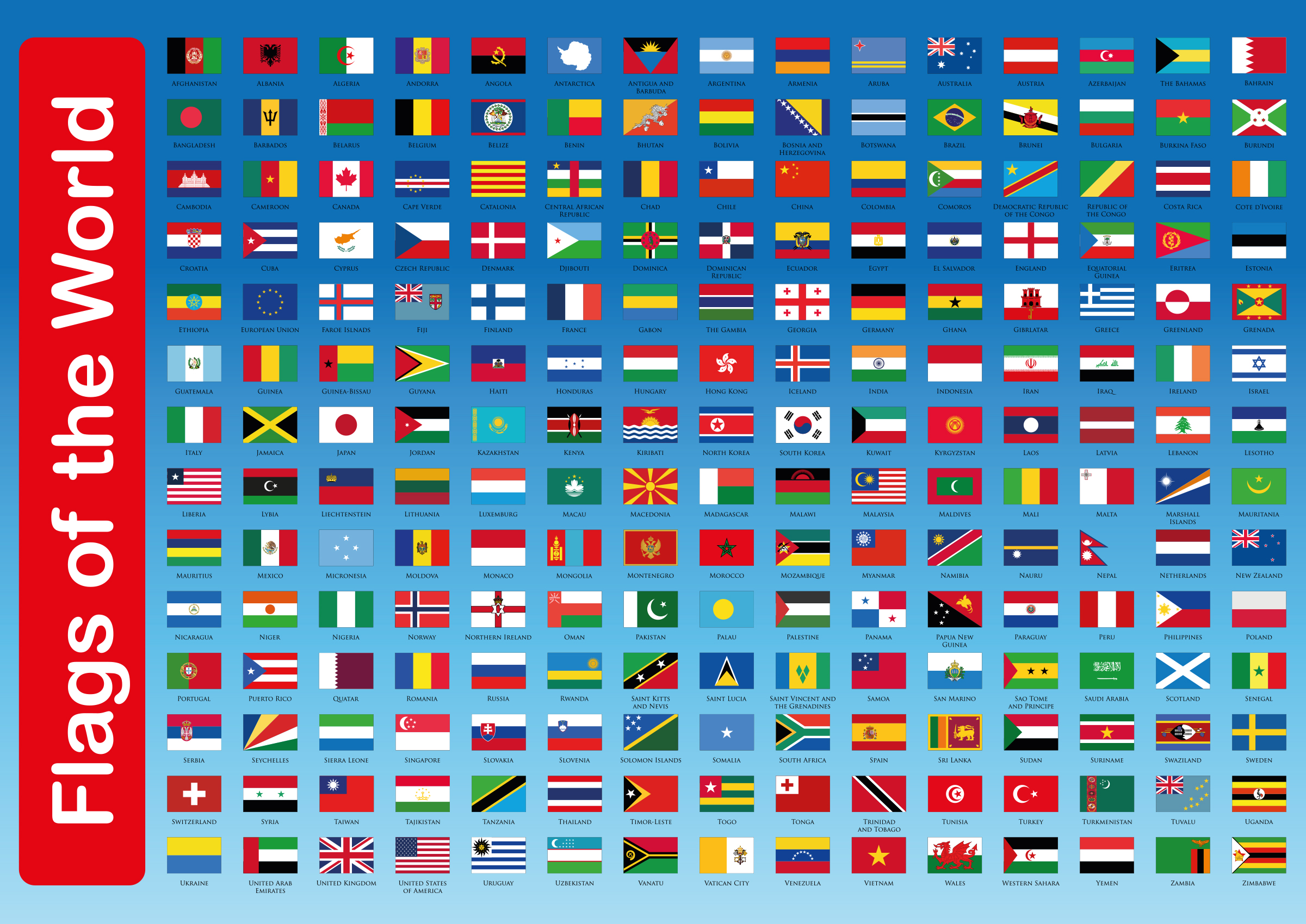 Printable World Flags